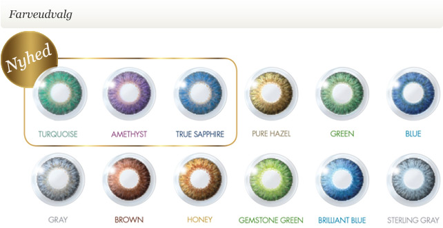 Air Optix Colors farvede kontaktlinser | flotte farver for lyse og mørke øjne