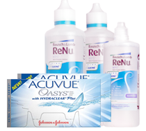 Acuvue Oasys billige kontaktlinser på pakke-tilbud 