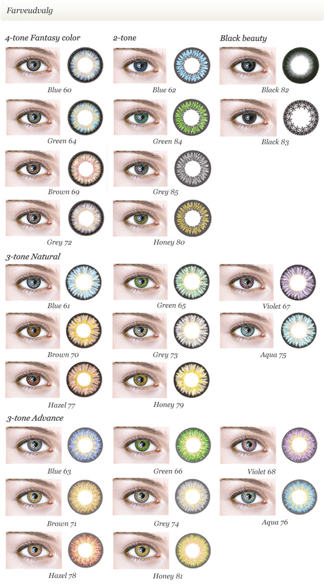 Contact Day 30 billige farvede kontaktlinser uden styrke
