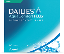Dailies AquaComfort Plus Toric er 1-dagslinse fra Alcon
