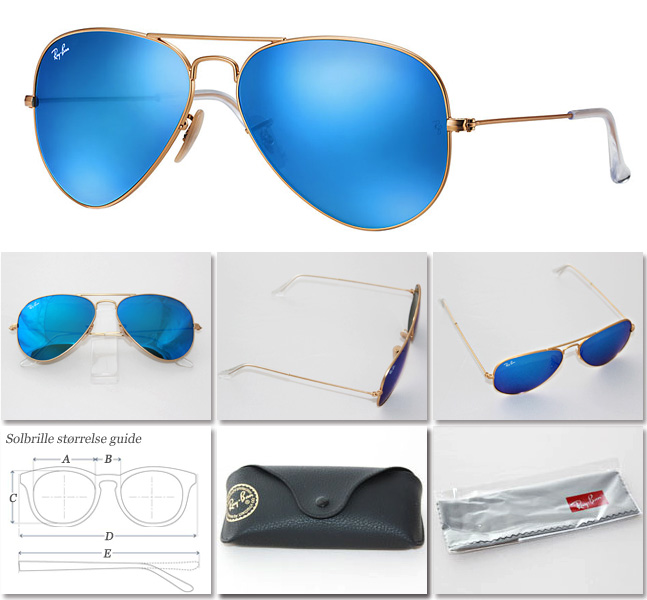 Ray-Ban solbriller RB3025 11217 | Billige RayBan Aviator briller | Gratis